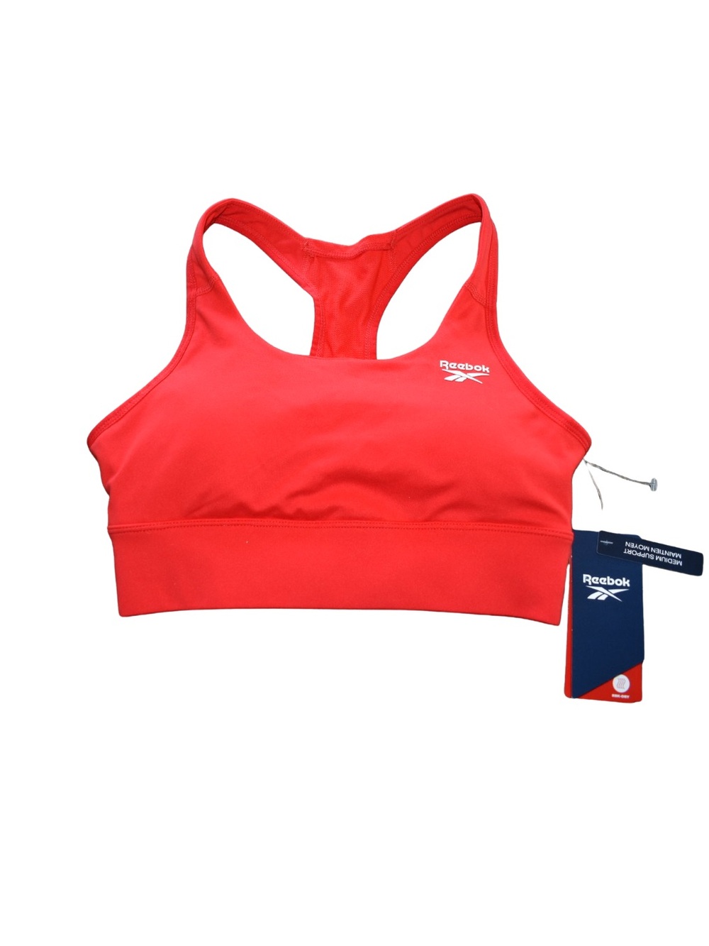 Reebok Red Racerback Medium-Support Sports Bra